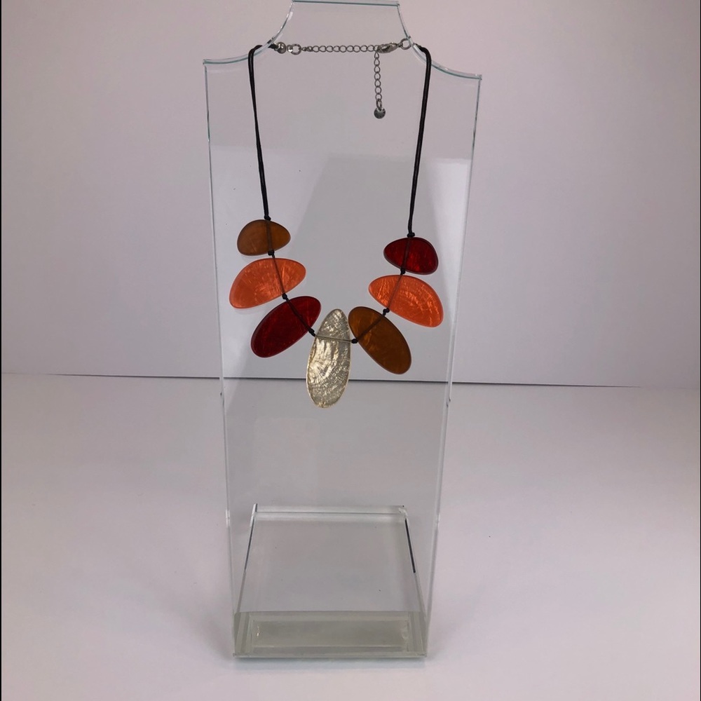 Culture Mix Red Resin Necklace